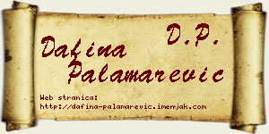 Dafina Palamarević vizit kartica